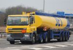 Pictured on 31/12/2007 on the M20, Boxley, in previous operator's livery. - Copyright Ben Godding.